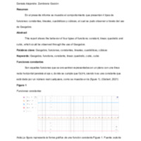Informe uso de Geogebra para graficar funciones constantes, lineales, cuadráticas y cúbicas